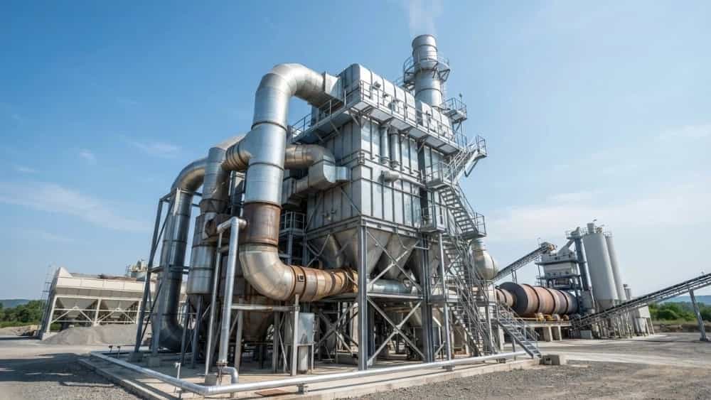 ساخت بگ فیلتر کارخانه آسفالت در اصفهان بالاترین راندمان